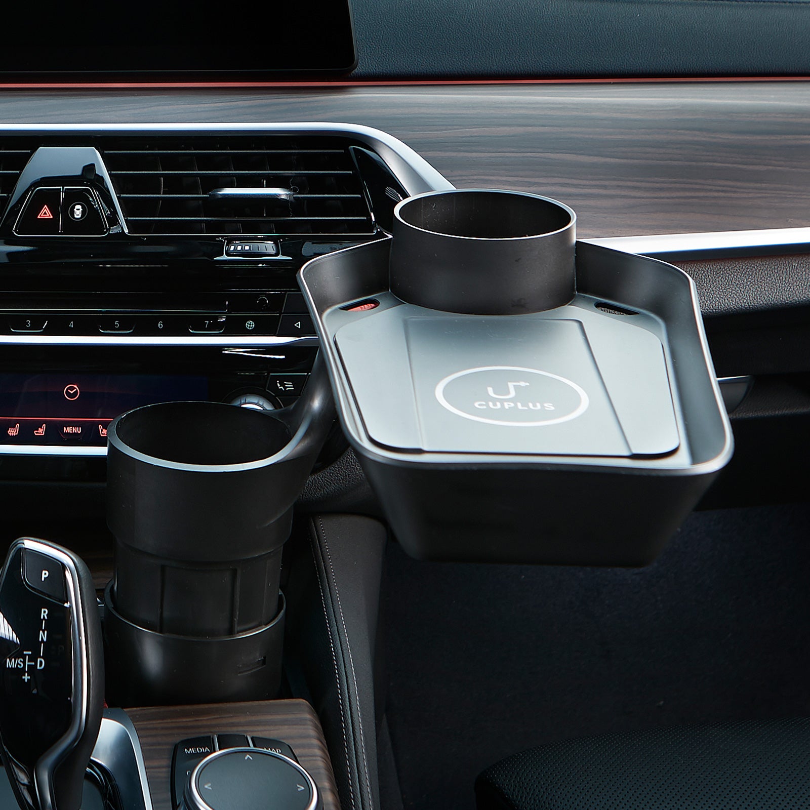 Kustom 10W Car Cup Holder Extension Fast Wireless Charger Tray - SuperSaverAU - view 7