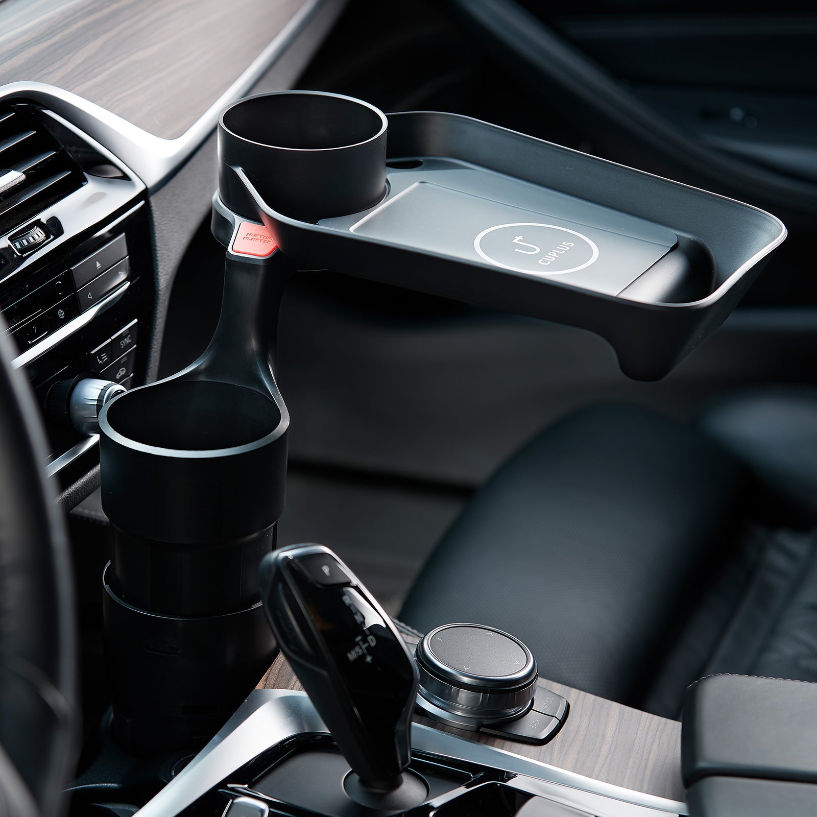 Kustom 10W Car Cup Holder Extension Fast Wireless Charger Tray - SuperSaverAU - view 9