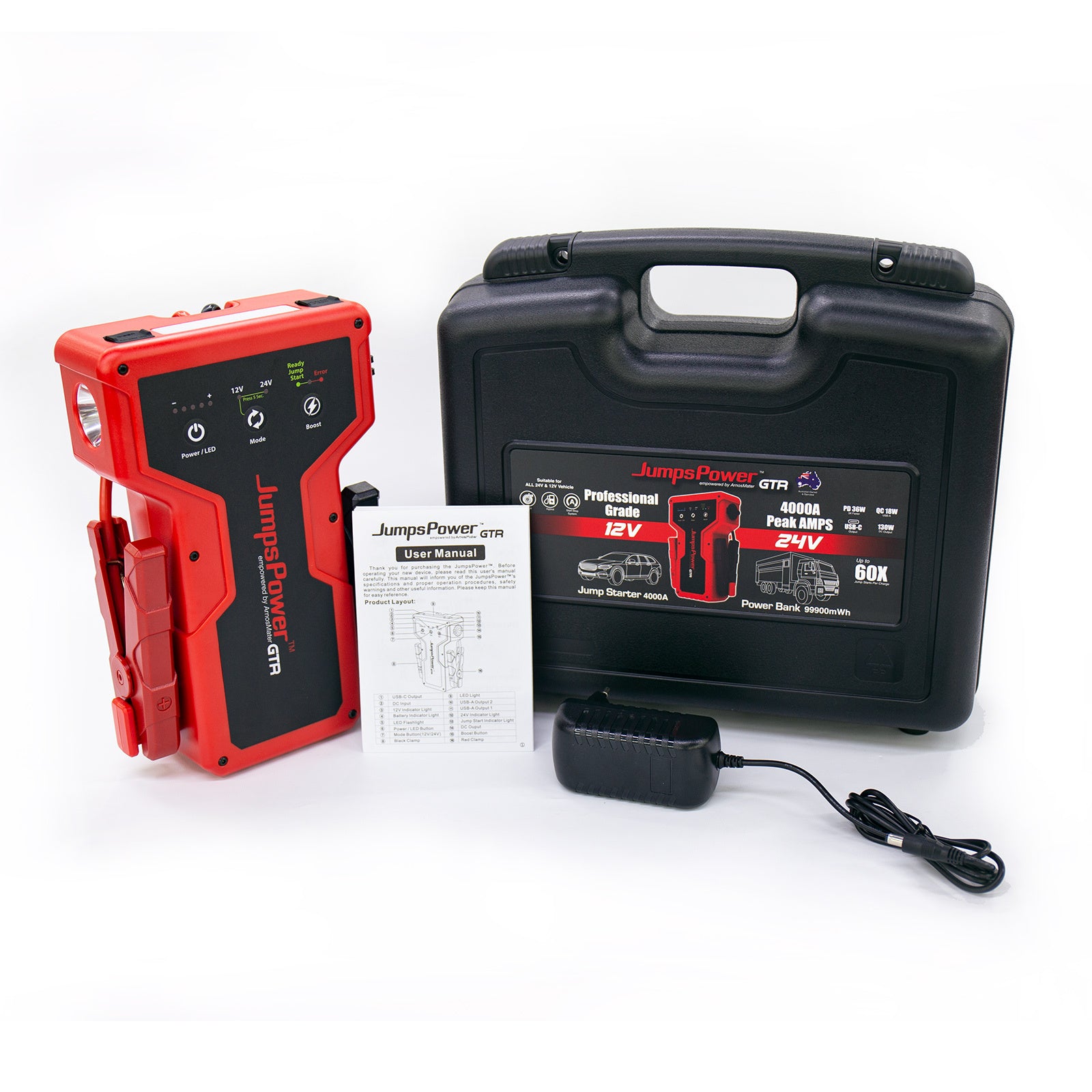 JumpsPower GTR 4000A 12V 24V Jump Starter Power Bank