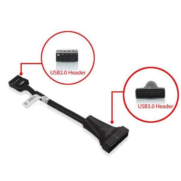 USB 3.0 INTERNAL FEMALE  TO MAINBOARD USB 2.0 HEAD cable - SuperSaverAU - view 2