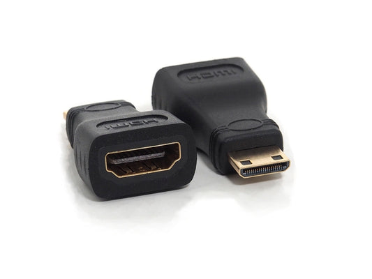 Oxhorn HDMI Female to Mini HDMI Male Adapter - Bi-directional, Black