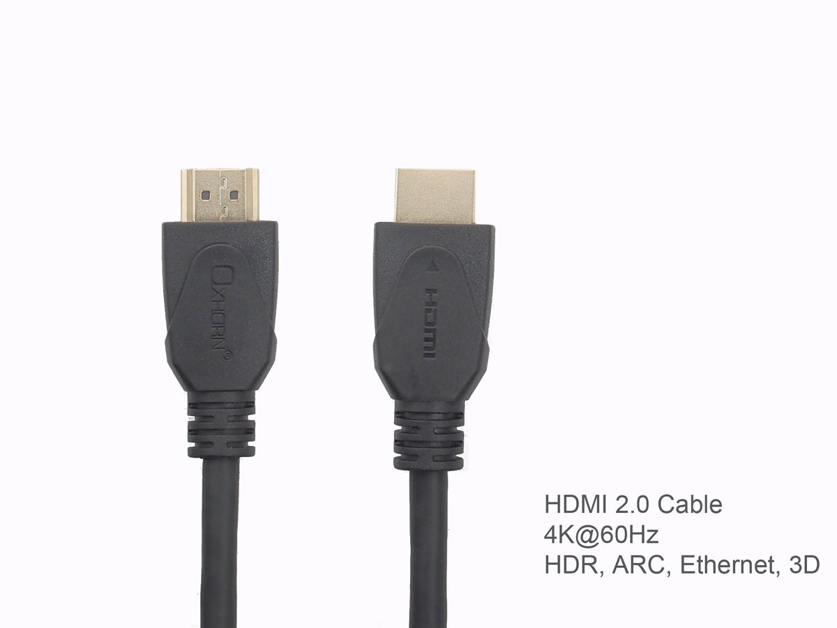 Oxhorn HDMI 2.0 Cable 10m, 4K Ultra HD, 18Gbps, 3D Support, ARC, Gold Plated - SuperSaverAU - view 2