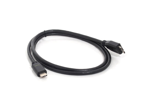 Oxhorn USB Type-C to USB 3.0 MicroB Cable 1m, 5Gbps Data Transfer, Black - SuperSaverAU - view 1