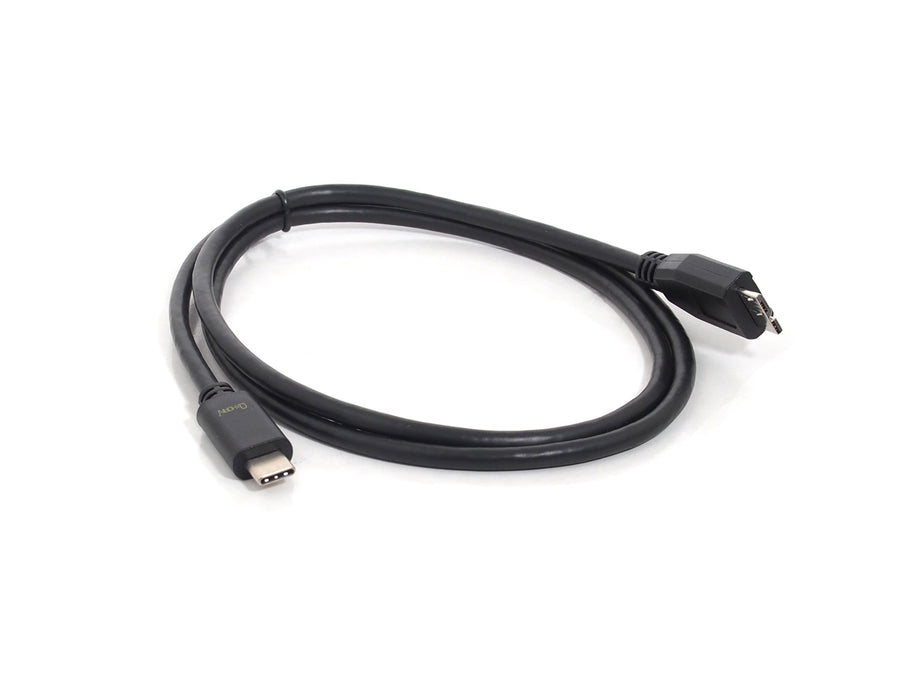Oxhorn USB Type-C to USB 3.0 MicroB Cable 1m, 5Gbps Data Transfer, Black - SuperSaverAU - view 1