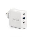Oxhorn 100W GaN Fast Charger, PD3.0, 3-Port, Compact, Worldwide Compatible - SuperSaverAU - view 1