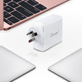 Oxhorn 100W GaN Fast Charger, PD3.0, 3-Port, Compact, Worldwide Compatible - SuperSaverAU - view 3