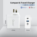 Oxhorn 100W GaN Fast Charger, PD3.0, 3-Port, Compact, Worldwide Compatible - SuperSaverAU - view 6