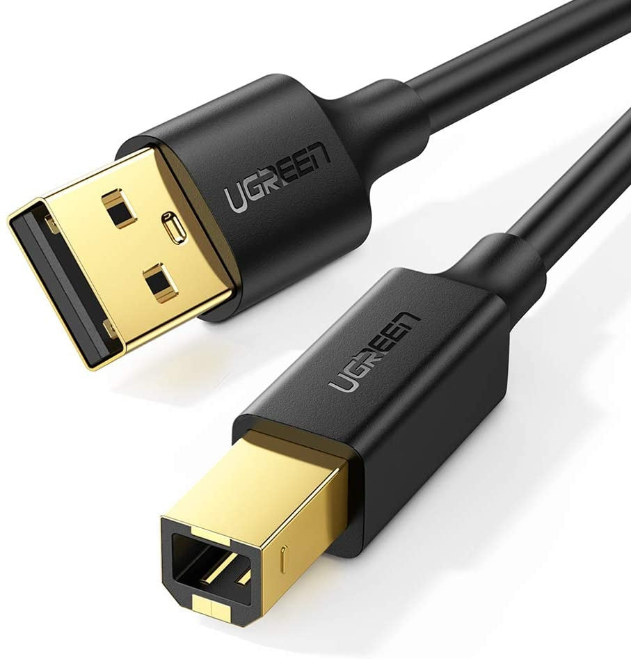UGREEN USB 2.0 A Male to B Male Printer Cable 5m (Black) 10352 - SuperSaverAU - view 1