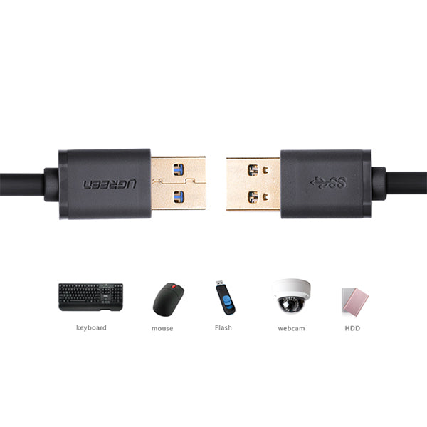 UGREEN USB3.0 A male to A male cable 2M Black (10371) - SuperSaverAU - view 3