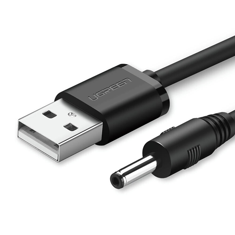 UGREEN USB2.0-A to DC 3.5mm M/F Charging Cable 1m (Black) 10376 - SuperSaverAU - view 1