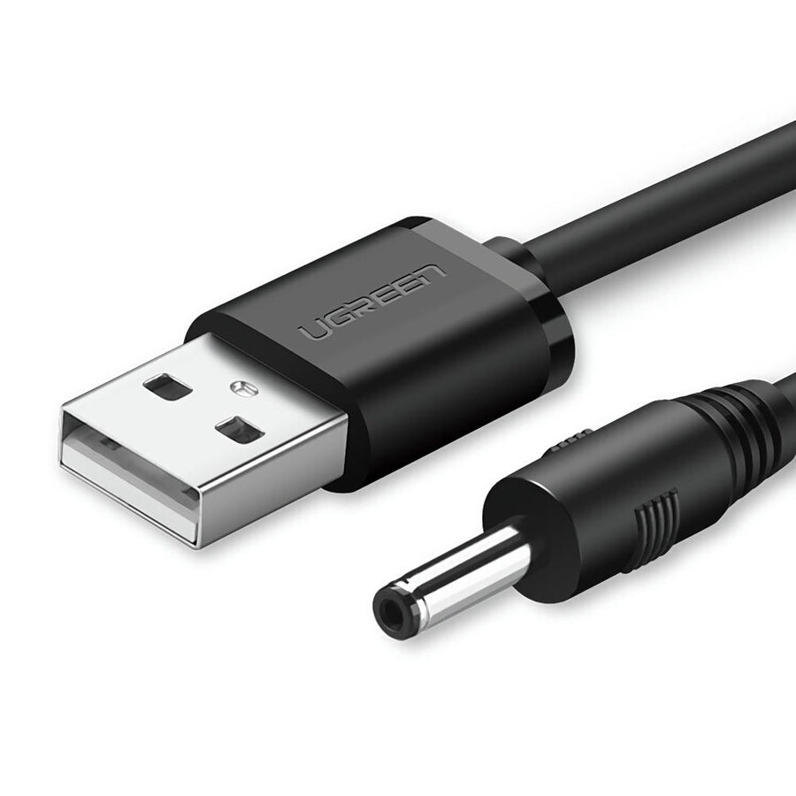 UGREEN USB2.0-A to DC 3.5mm M/F Charging Cable 1m (Black) 10376 - SuperSaverAU - view 1