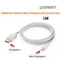 UGREEN Mini DisplayPort Male to Displayport Male Converter Cable (10408) - SuperSaverAU - view 1