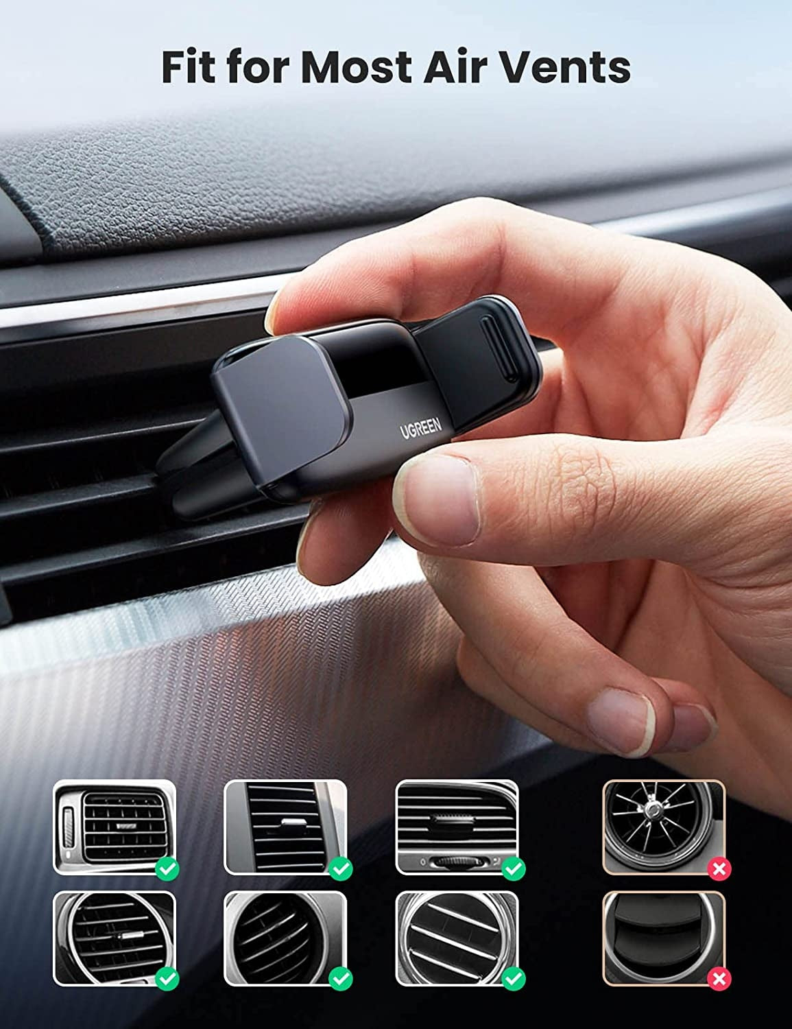 UGREEN 10422 Vehicle Air Vent Phone Holder - SuperSaverAU - view 7