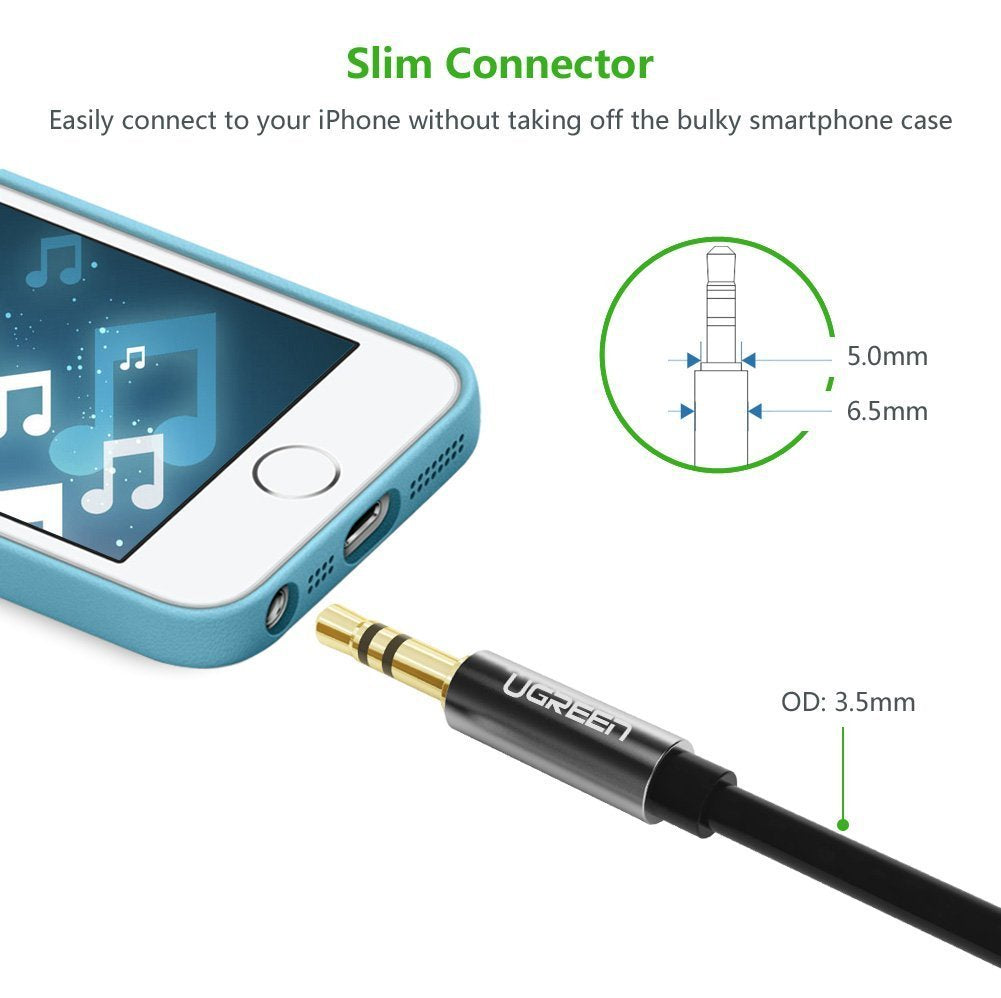 UGREEN 3.5mm Male to 3.5mm Male Audio Cable 1M (10733) - SuperSaverAU - view 3
