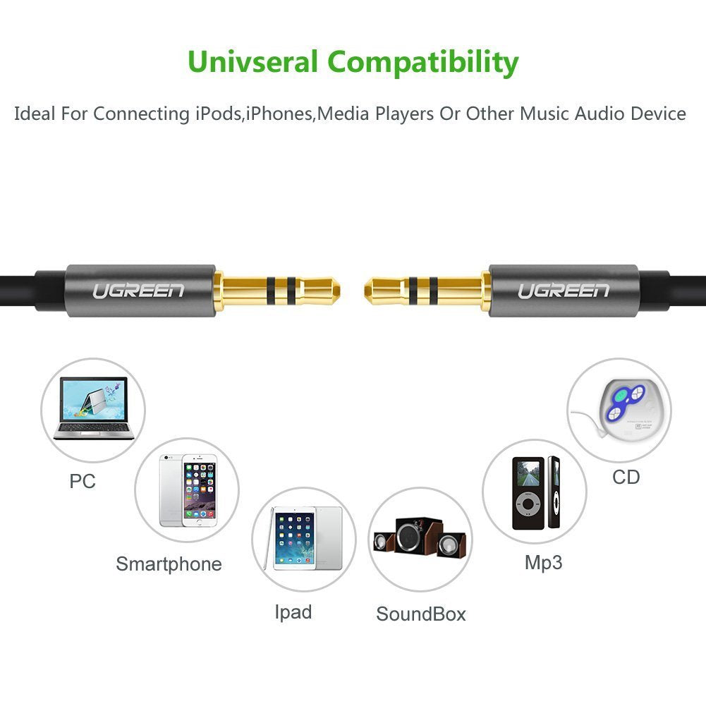 UGREEN 3.5mm Male to 3.5mm Male Audio Cable 1M (10733) - SuperSaverAU - view 4