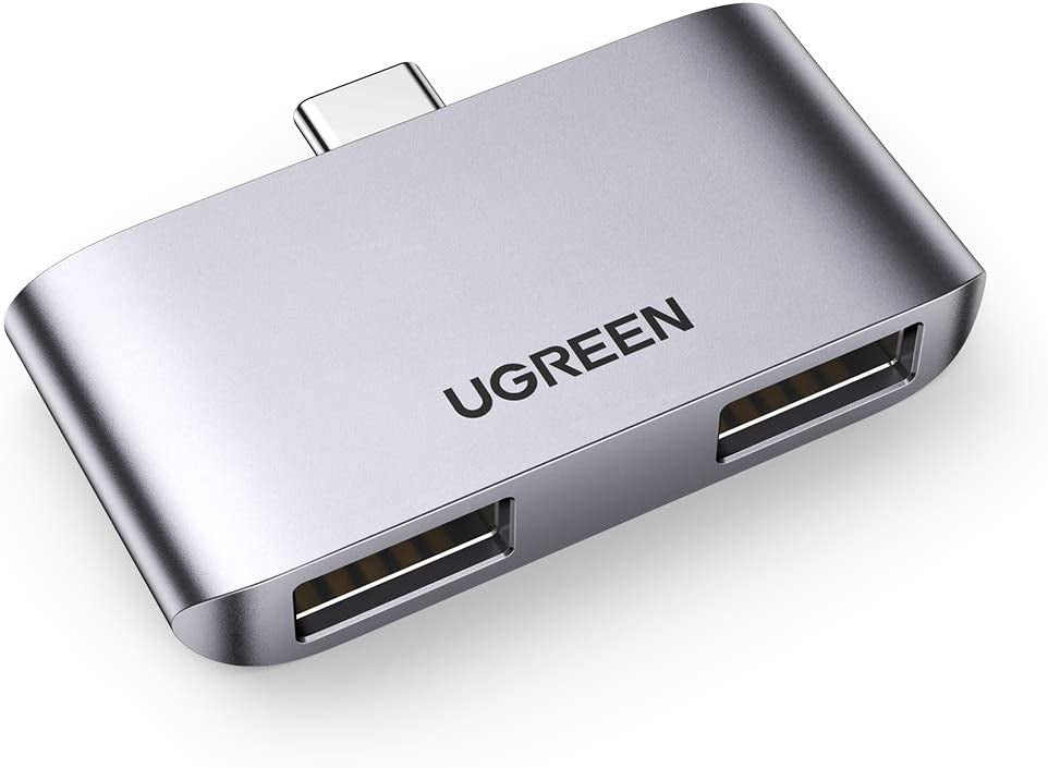 UGREEN USB-C to USB 3.0 Adapter x2, 5 Gbps Data Transfer, Plug & Play, Type-C Compatible - SuperSaverAU - view 1