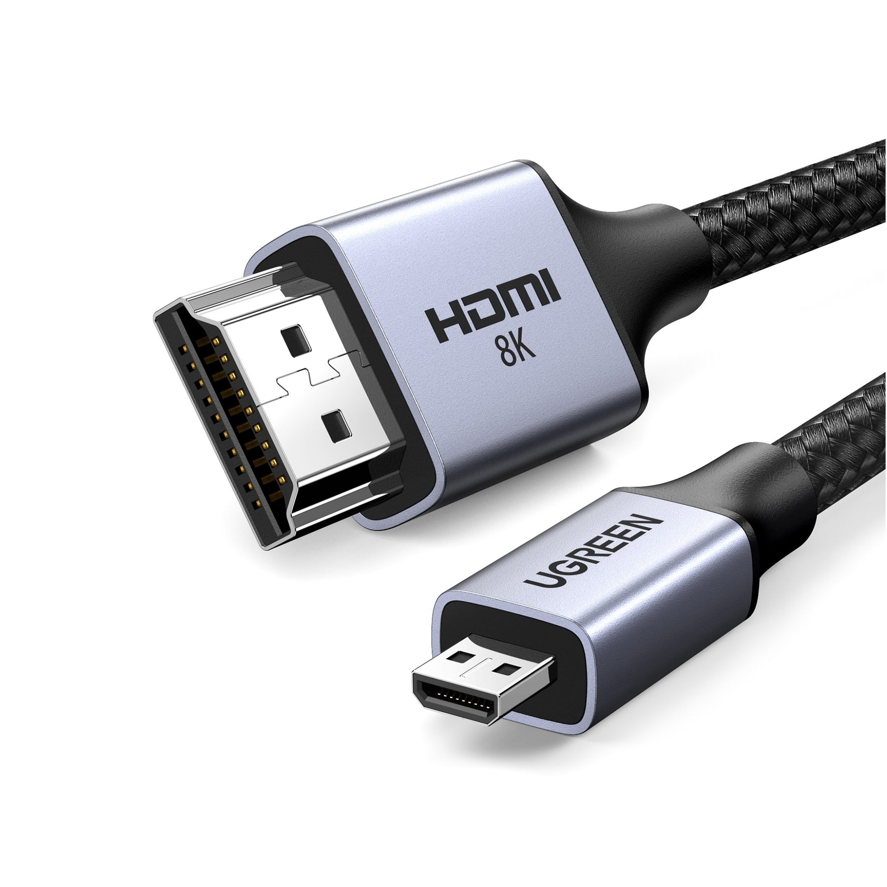 UGREEN 15517 8K Micro-HDMI to HDMI Cable 2M - SuperSaverAU - view 1