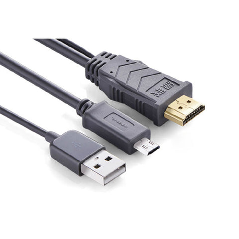 UGREEN MHL Micro USB 11 Pin to HDMI Adater Cable 2M (20139) - SuperSaverAU - view 2