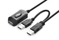 UGREEN USB 2.0 Active Extension Cable with USB Power 5M (20213) - SuperSaverAU - view 1