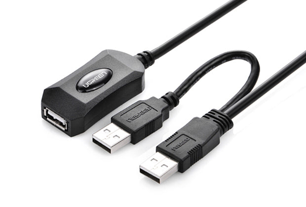 UGREEN USB 2.0 Active Extension Cable with USB Power 5M (20213) - SuperSaverAU - view 1