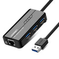 UGREEN USB 3.0 Hub with Gigabit Ethernet Adapter (20265) - SuperSaverAU - view 1