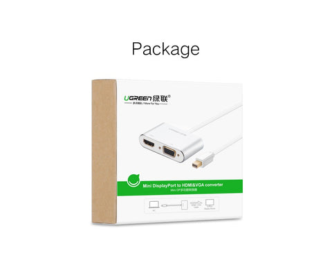 UGREEN Mini DP to HDMI/VGA converter Silver (20421) - SuperSaverAU - view 2