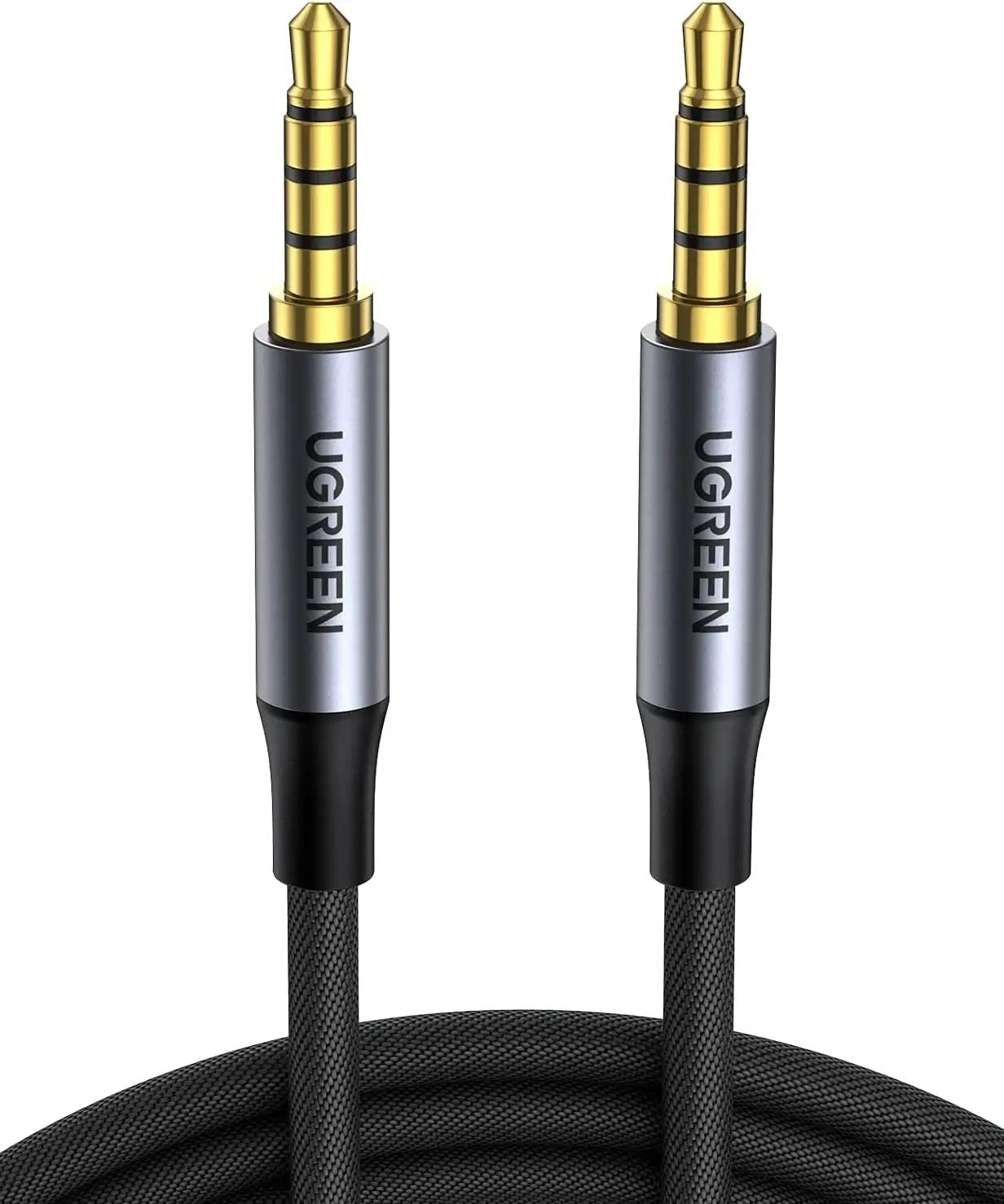 UGREEN 20785 3.5mm Braided 4-Pole Audio Cable Male to Male 3m - SuperSaverAU - view 1