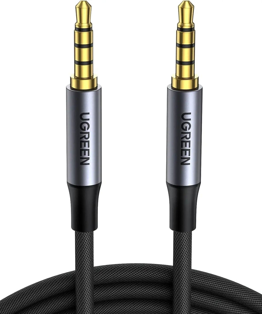 UGREEN 20785 3.5mm Braided 4-Pole Audio Cable Male to Male 3m - SuperSaverAU - view 1