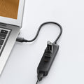 UGREEN 20984 USB 2.0 to 3 x USB2.0 with RJ45 (100Mbps) Ethernet Adapter (Black) - SuperSaverAU - view 3
