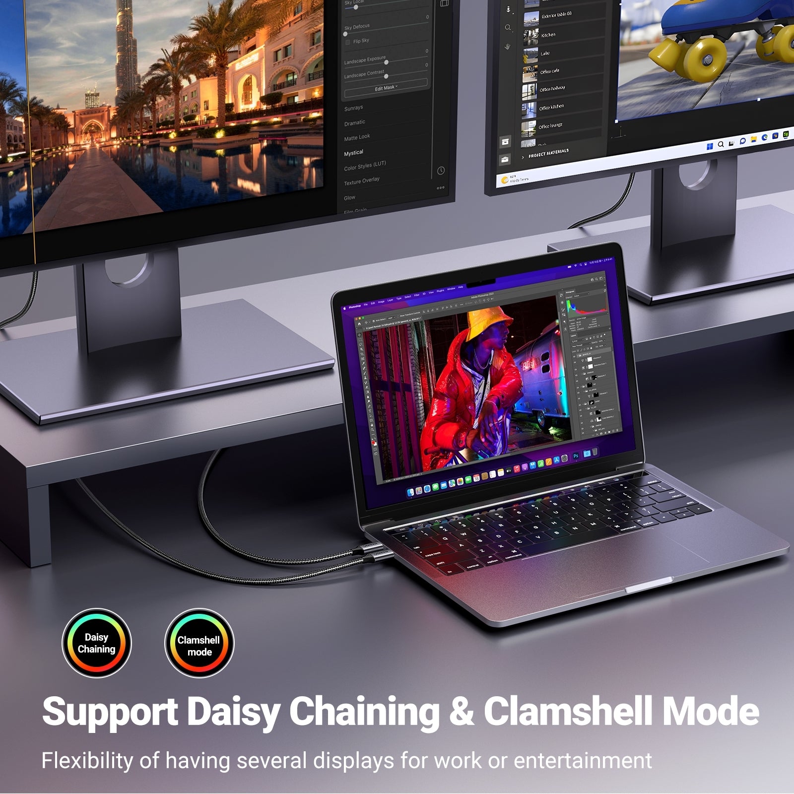 UGREEN 25158 USB-C to DisplayPort 8K Cable 2m - SuperSaverAU - view 6