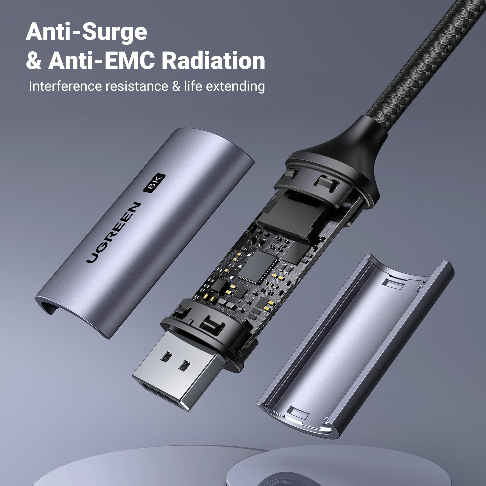 UGREEN 25158 USB-C to DisplayPort 8K Cable 2m - SuperSaverAU - view 8