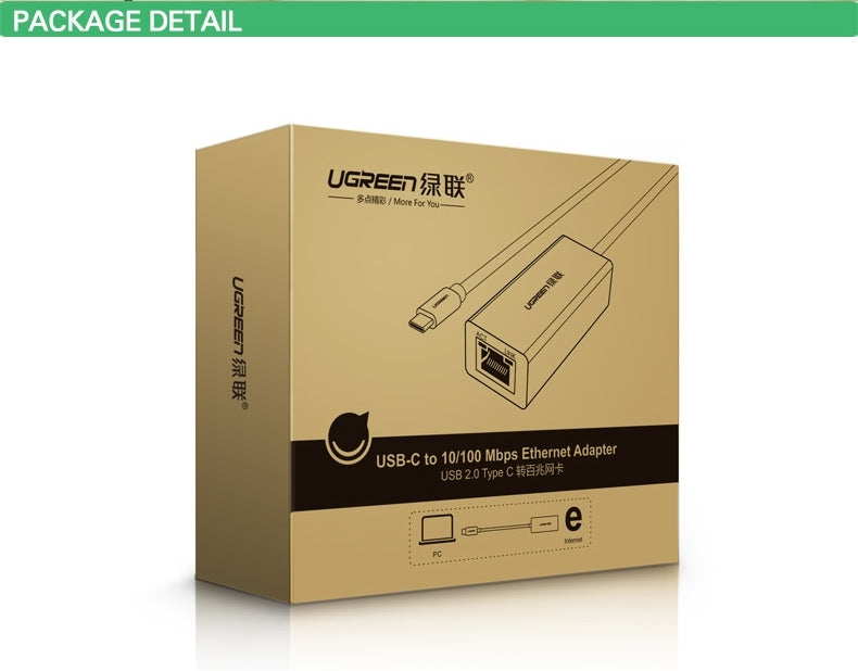 UGREEN 30287 USB-C 10/100Mbps Ethernet Adapter - SuperSaverAU - view 8