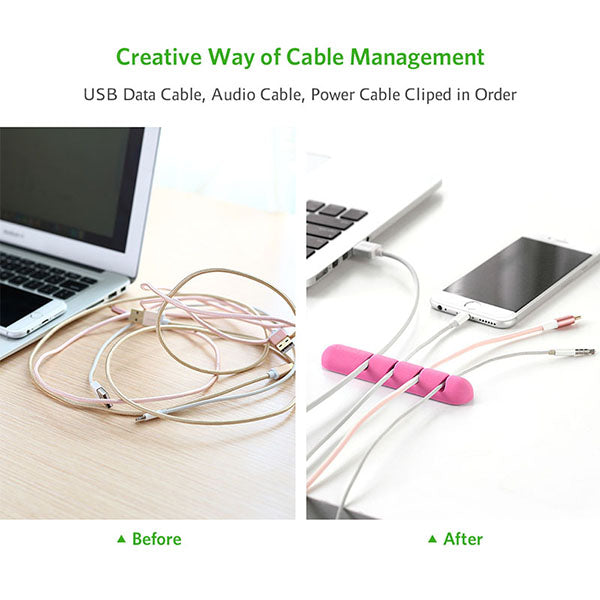 UGREEN Cable Organizer (2pcs/pack) - Pink (30483) - SuperSaverAU - view 4