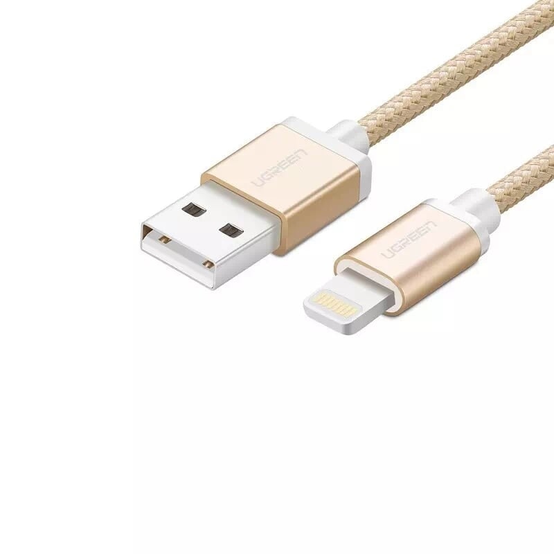UGREEN 30587 iPhone 8-pin to USB2.0 Sync & Charging Cable 1M Gold - SuperSaverAU - view 1