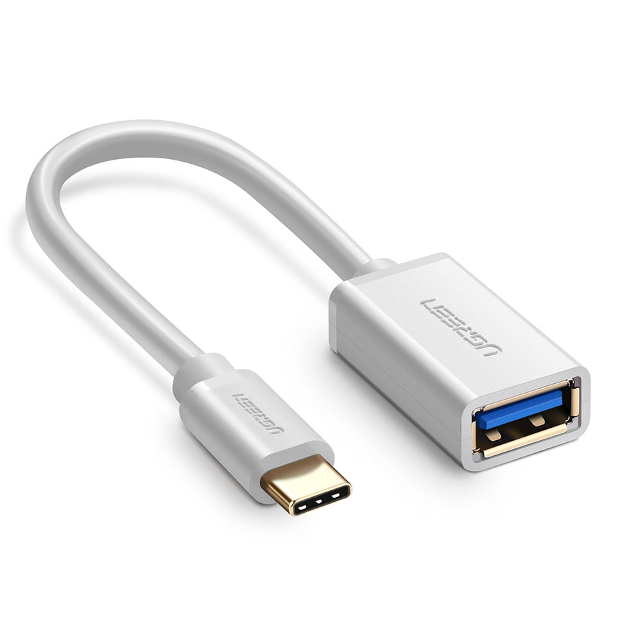 UGREEN USB Type-C Male to USB 3.0 Type A Female OTG Cable - White 15CM (30702) - SuperSaverAU - view 1