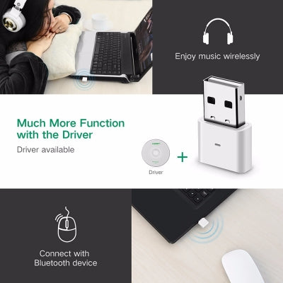 UGREEN USB Bluetooth 4.0 Adapter - White (30723) - SuperSaverAU - view 2
