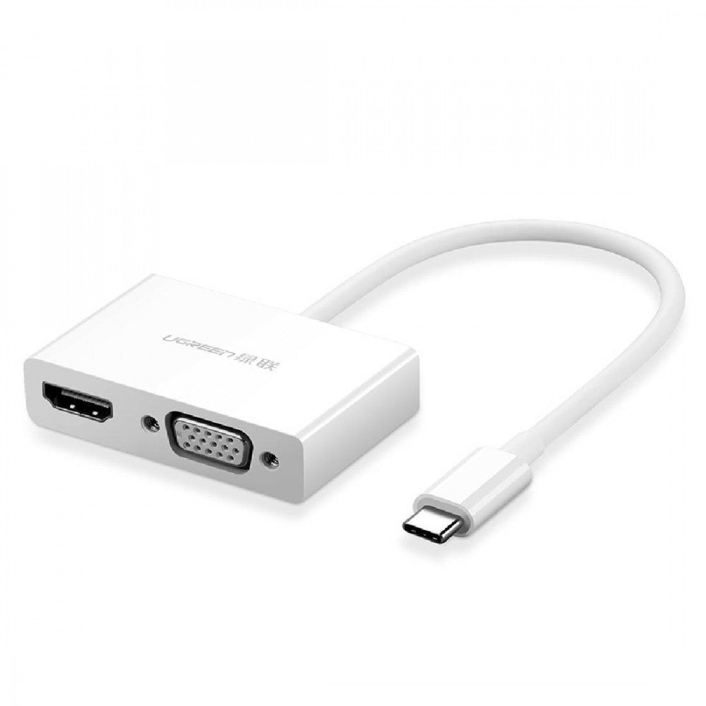 UGREEN 30843 Type-C to HDMI VGA Converter White - SuperSaverAU - view 1