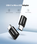 UGREEN 30865 USB-C to Micro USB Adapter - Black