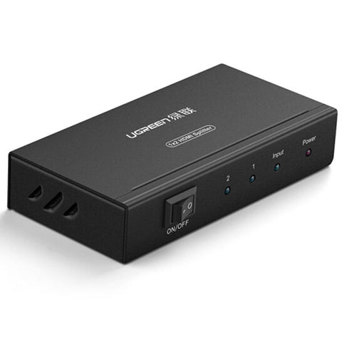 UGREEN 1 x 2 HDMI Amplifier Splitter - Black (40201) - SuperSaverAU - view 1