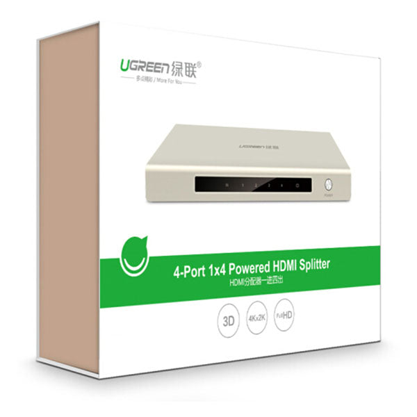 UGREEN HDMI 1 x 4 Amplifier Splitter Zinc Alloy (40277) - SuperSaverAU - view 4