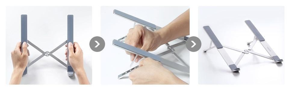 UGREEN 40289 Foldable Laptop Stand (Silver) - SuperSaverAU - view 5