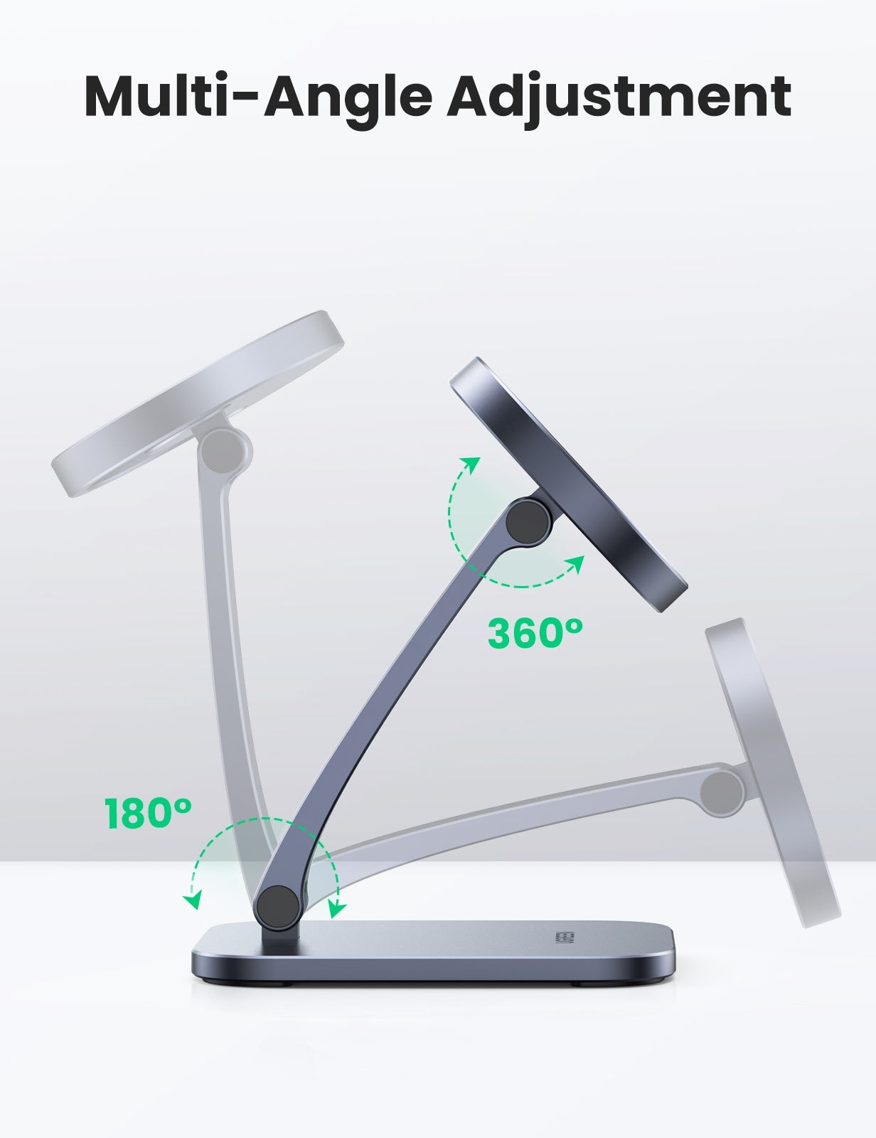 UGREEN 40290 Desk Adjustable and Foldable Aluminum Magsafe Charging Stand - SuperSaverAU - view 4