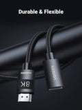 UGREEN 8K HDMI Extension Cable 1M 60Hz 48Gbps Male to Female, Durable Nylon - SuperSaverAU - view 6