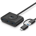 UGreen USB 3.0 Hub With Type C port Black 1M 40850 - SuperSaverAU - view 1