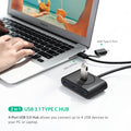 UGreen USB 3.0 Hub With Type C port Black 1M 40850 - SuperSaverAU - view 4