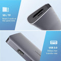UGREEN Type C 9 in 1 Multifunction Adapter- HDMI/ VGA/Gigabit/TypeC/USB3.0 x 3/SD/TF (40873) - SuperSaverAU - view 4