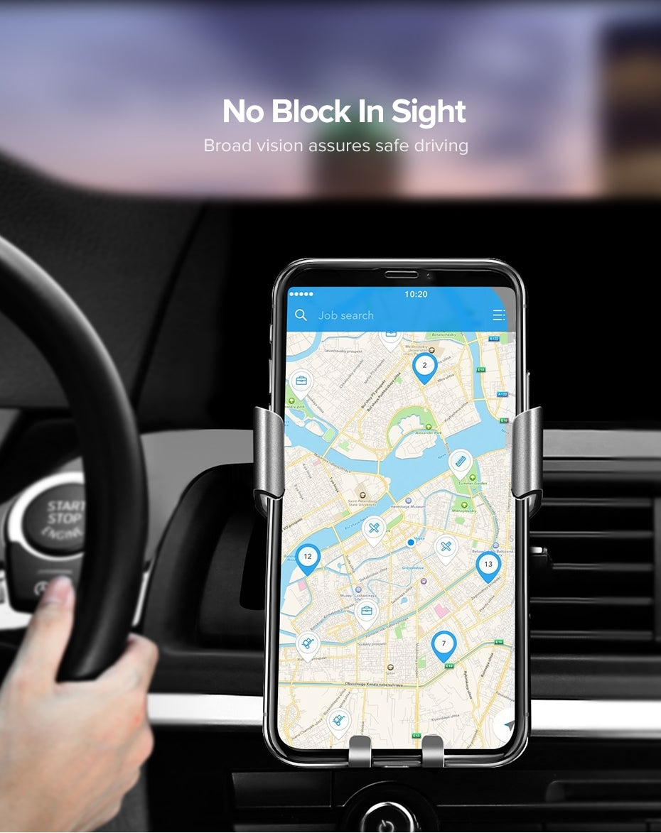UGREEN Gravity Car Phone Holder for Ventilation Grille, 6.3-8.8 cm, 360° Rotation - SuperSaverAU - view 5