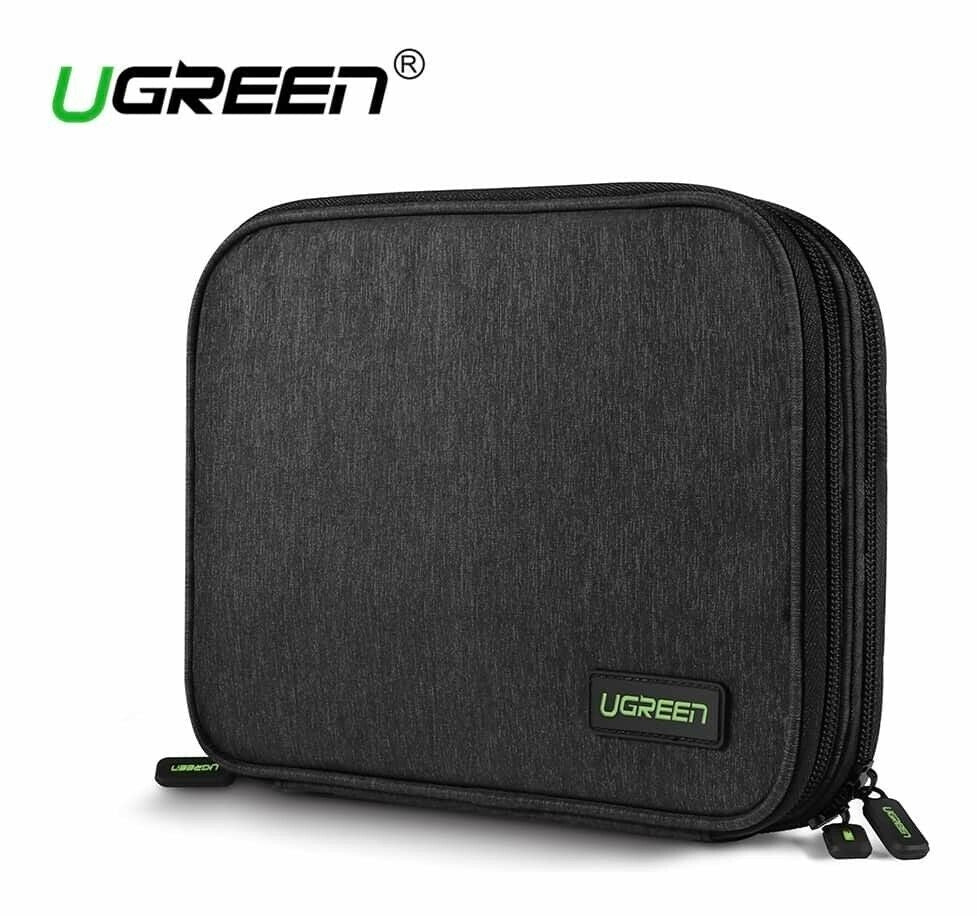 UGREEN Travel Carrying Case 245x175x50mm, Double Layer Organizer for Accessories