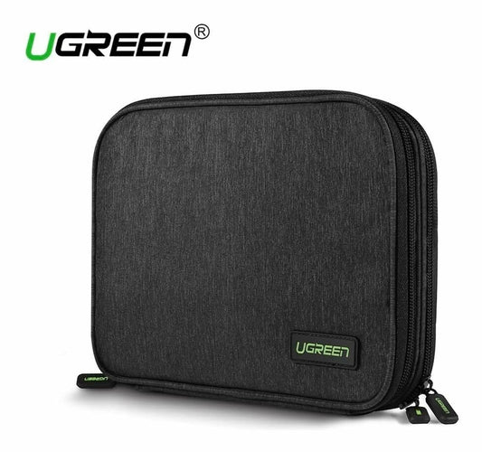 UGREEN Travel Carrying Case 245x175x50mm, Double Layer Organizer for Accessories