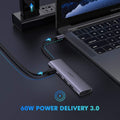 UGREEN TypeC 5 in 1 Adaptor - HDMI + USB 3.0*3 + TypeC PD Power Converter (50209) - SuperSaverAU - view 1